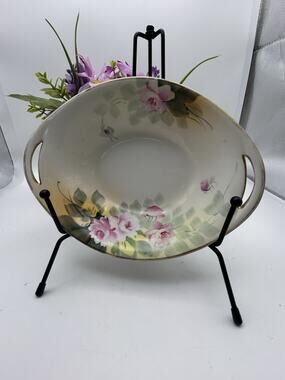 Nippon Vintage Shallow Bowl. Hand Painted.
